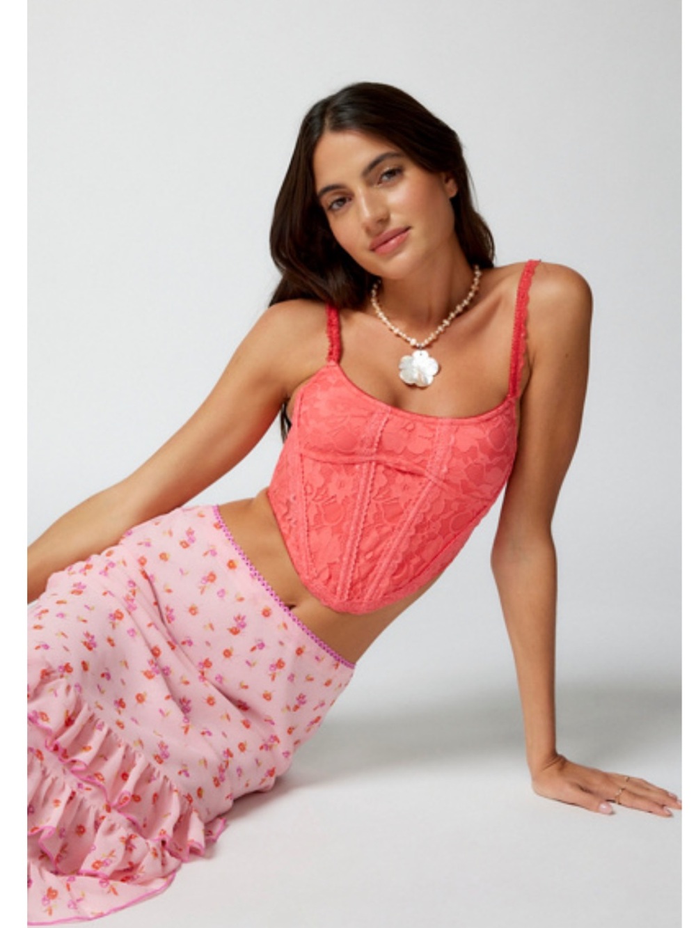 Urban Outfitters Out from Under Divine lace lrg corset top